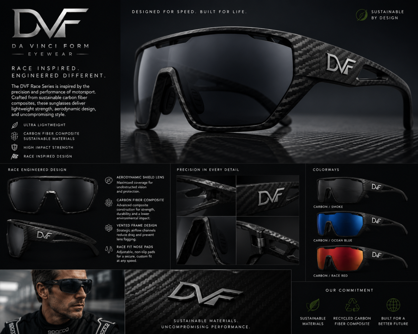 DVF Race Series collage